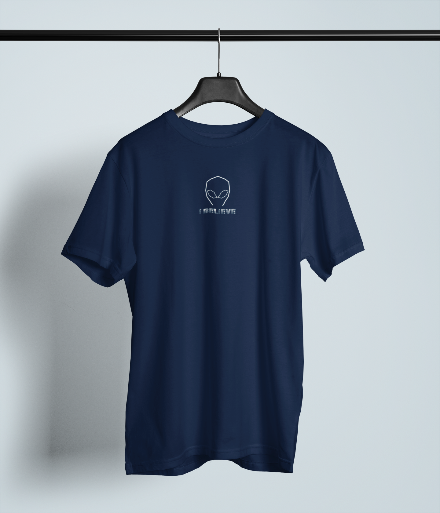 I Believe - Alien Motif - Graphic Text | Unisex Organic Cotton T-Shirt