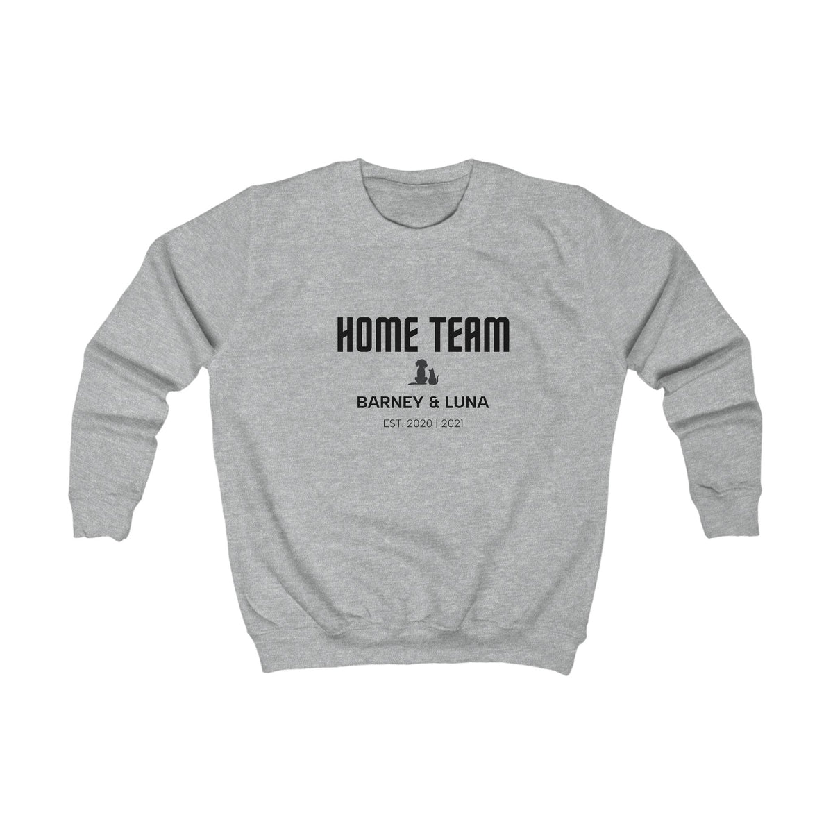 Personalised Kids’ Home Team Sweatshirt | Dogs, Cats and Family Name
