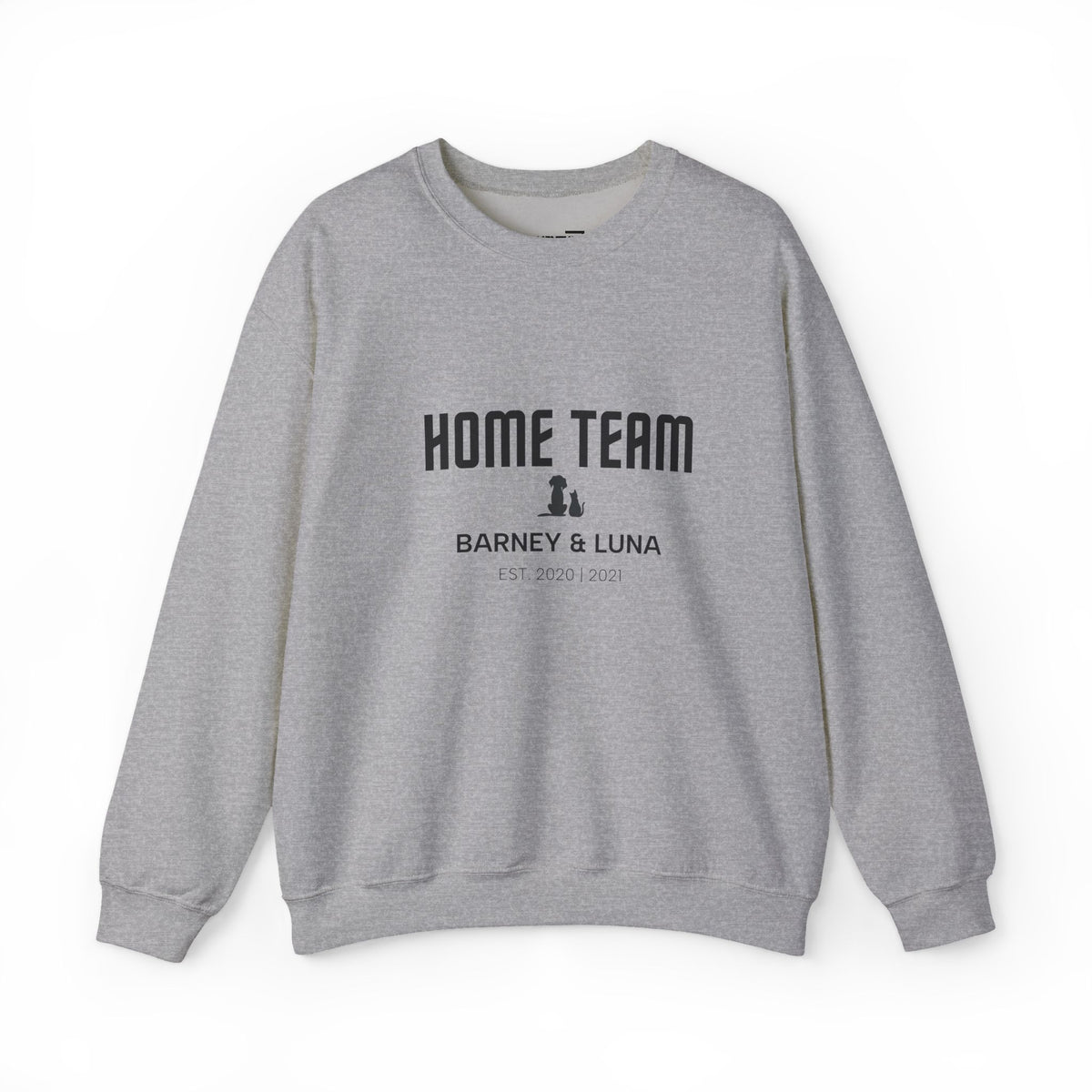 Personalised Home Team Sweatshirt for Dog and Cat Families - Custom Mum, Dad, Sister or Brother