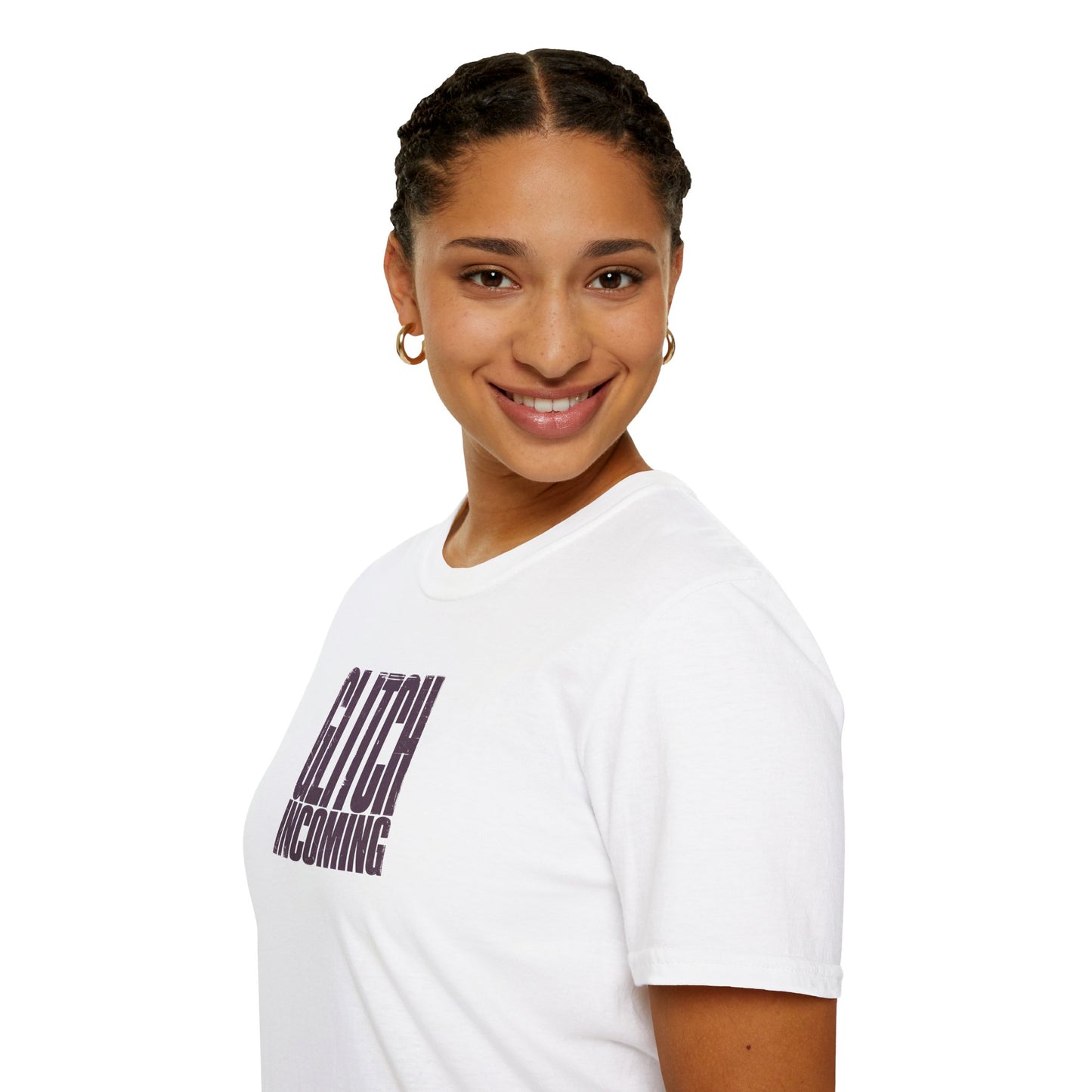 Glitch Incoming T-Shirt - Retro Distorted Typography Tee