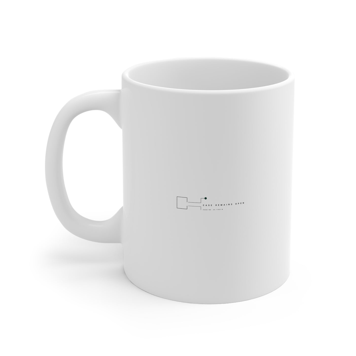Minimal Logo Coffee Mug - Modern White 11oz Ceramic