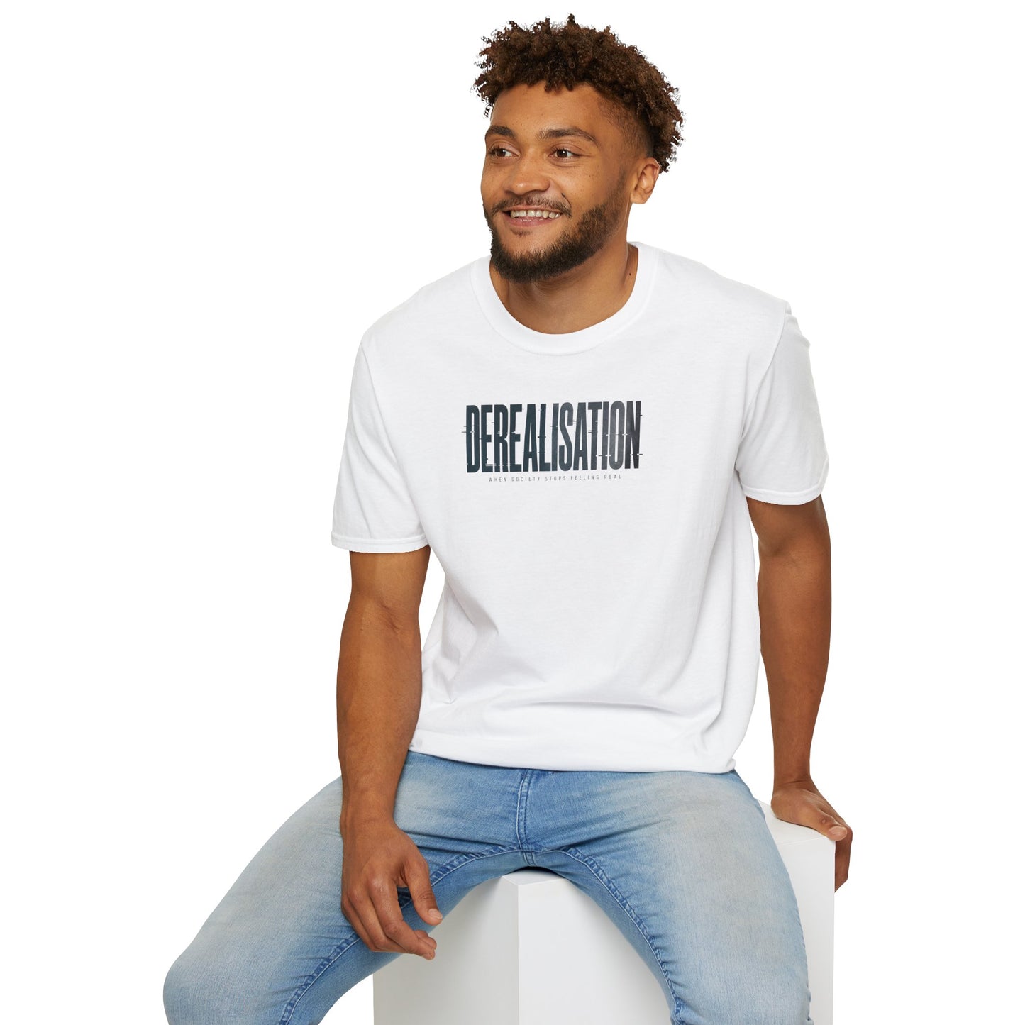 Derealisation Graphic T-Shirt - Minimal Mental Health Awareness Tee