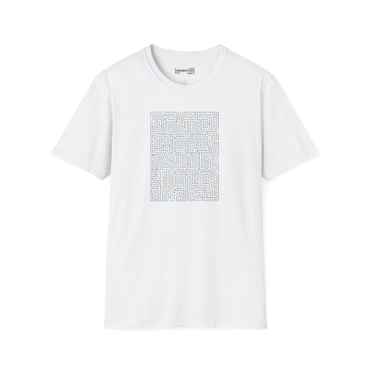 One More Rabbit Maze T‑Shirt - Minimal Puzzle Graphic Tee