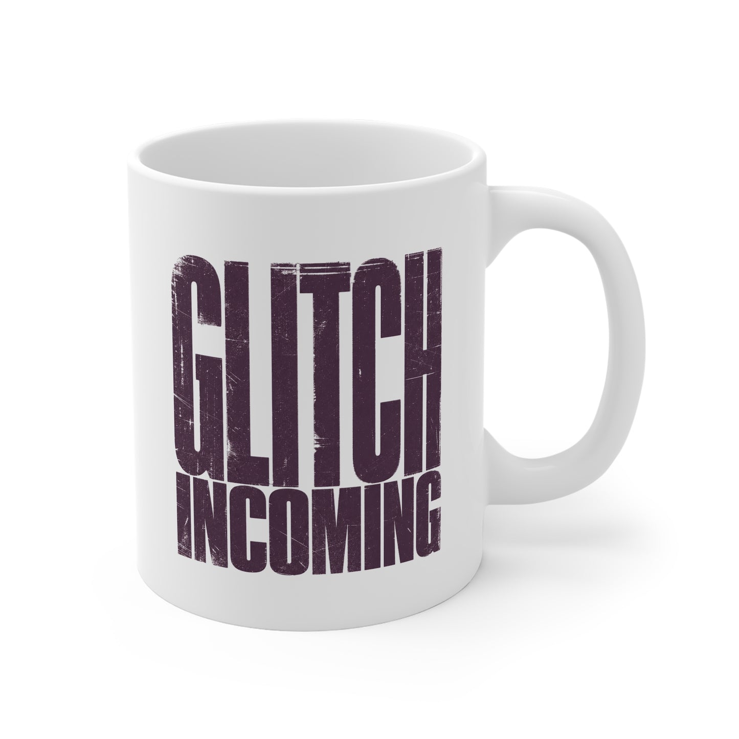 Glitch Incoming Mug - Funny Gamer Coffee Cup for Programmers & Techies