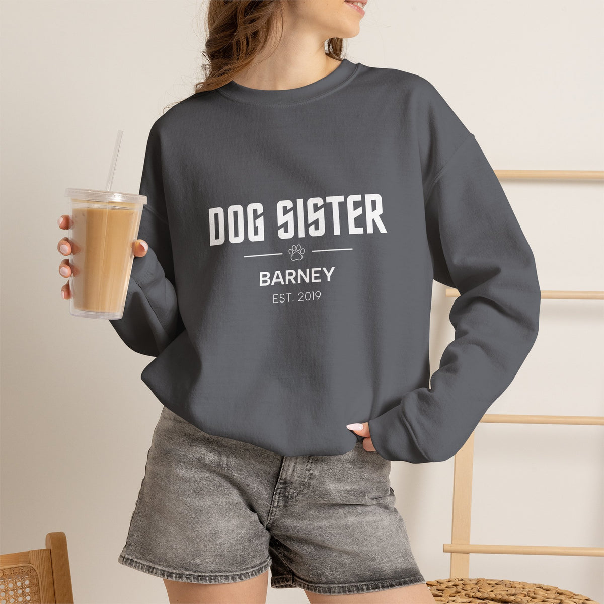 Personalised Dog Family Sweatshirt - Custom Dog Mum, Dad, Sister or Brother
