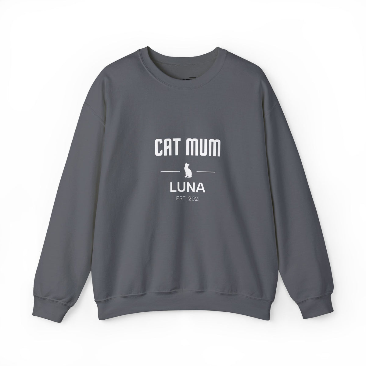 Personalised Cat Family Sweatshirt - Custom Cat Mum, Dad, Sister or Brother