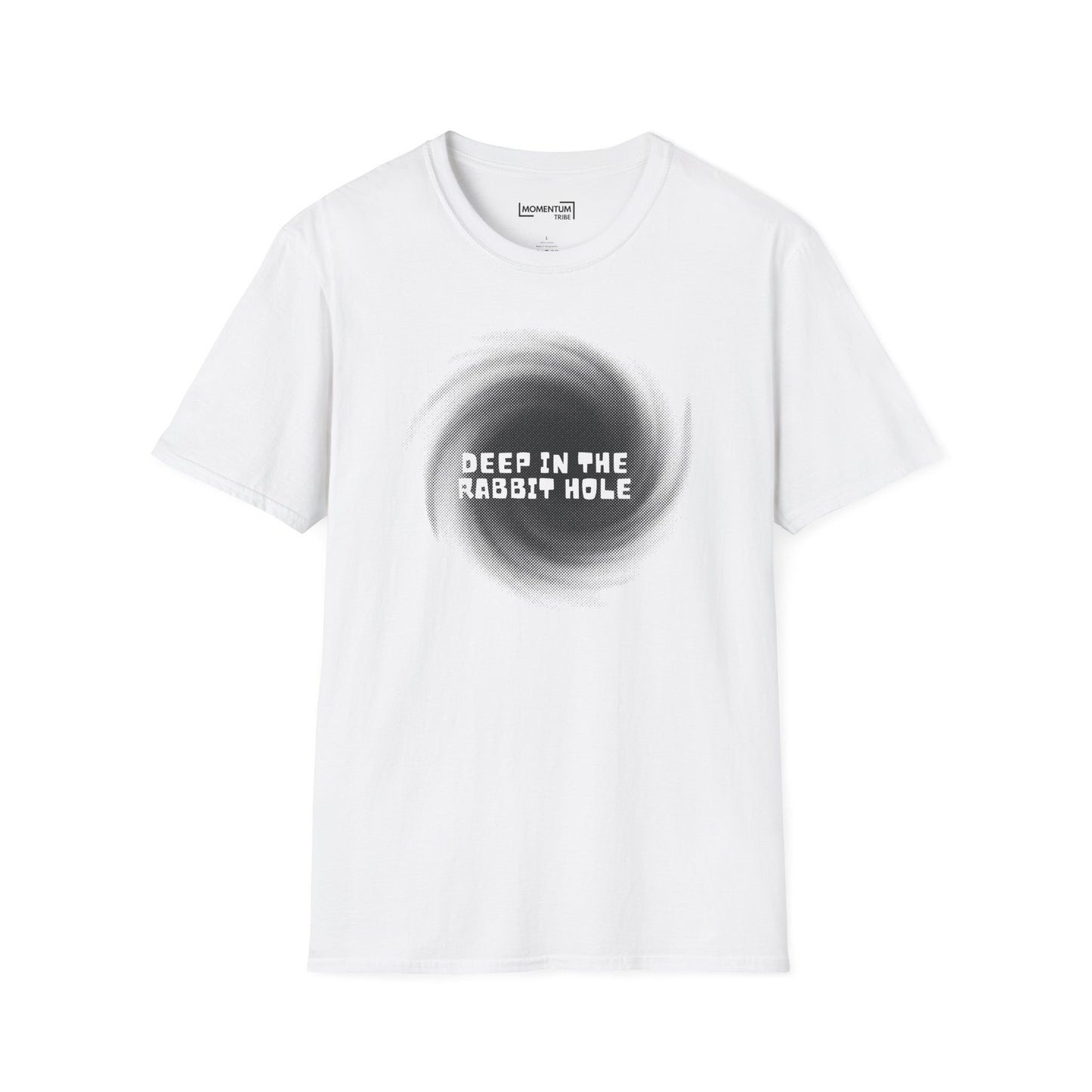 Deep in the Rabbit Hole T‑Shirt - Psychedelic Vortex Graphic Tee
