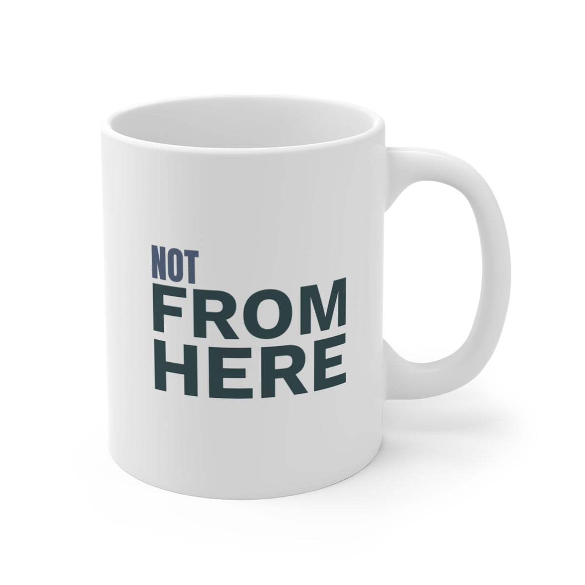 Not From Here Mug - Funny Relocation / Newcomer Coffee Cup