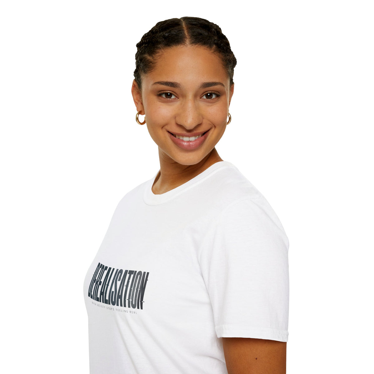 Derealisation Graphic T-Shirt - Minimal Mental Health Awareness Tee