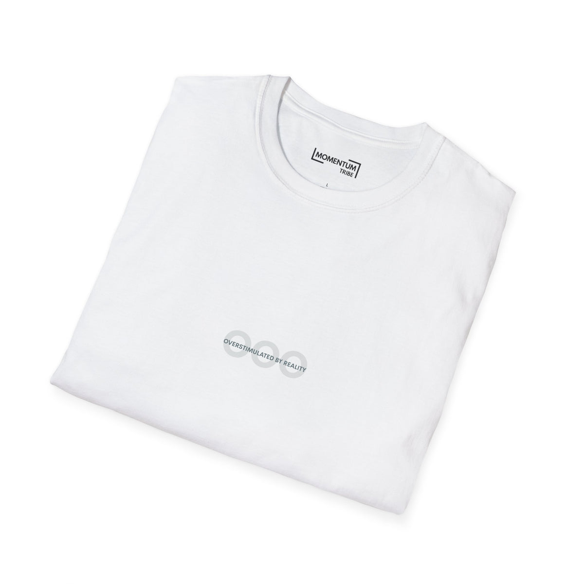 T-Shirt - Minimal 'Oversimulated by Reality' Graphic Tee