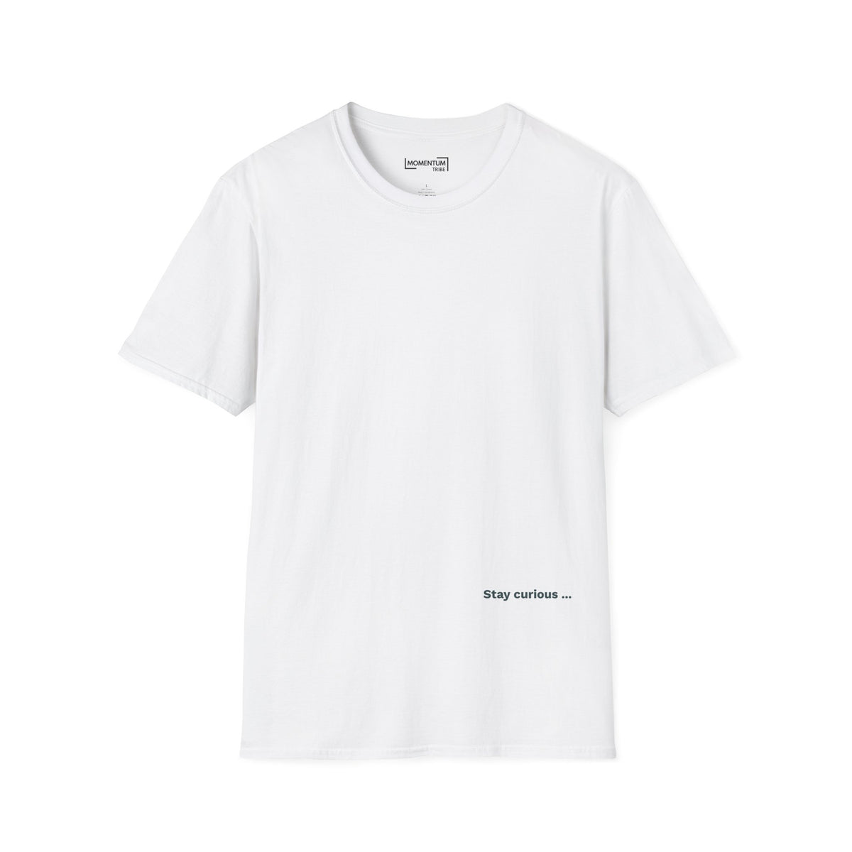 T-Shirt - "Stay curious ..." Minimalist Inspirational Tee