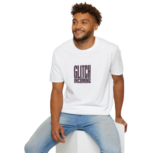 Glitch Incoming T-Shirt - Retro Distorted Typography Tee