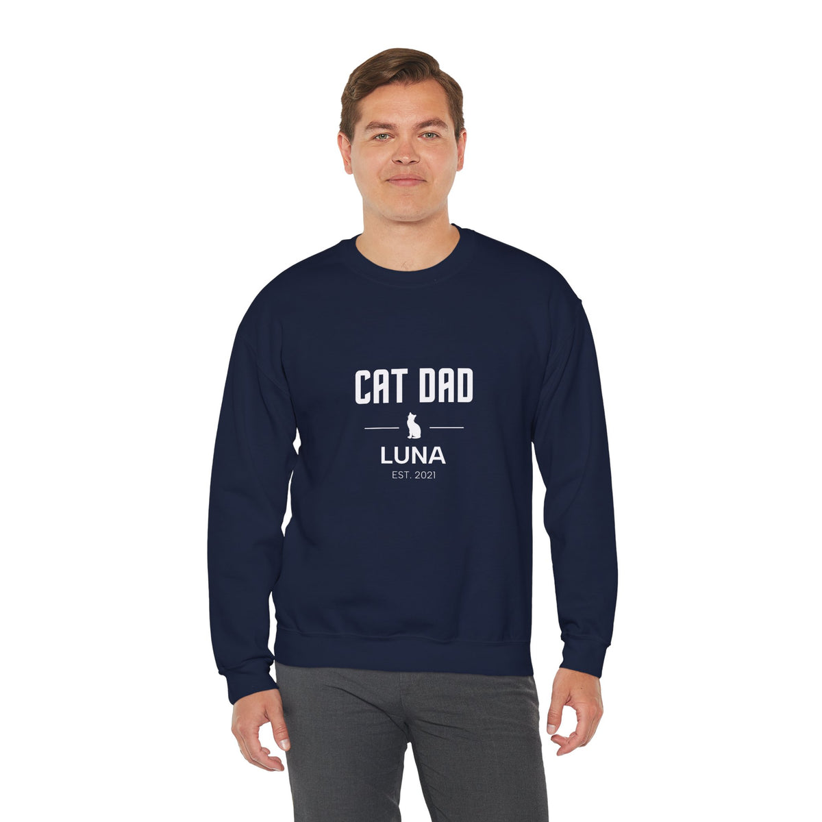 Personalised Cat Family Sweatshirt - Custom Cat Mum, Dad, Sister or Brother