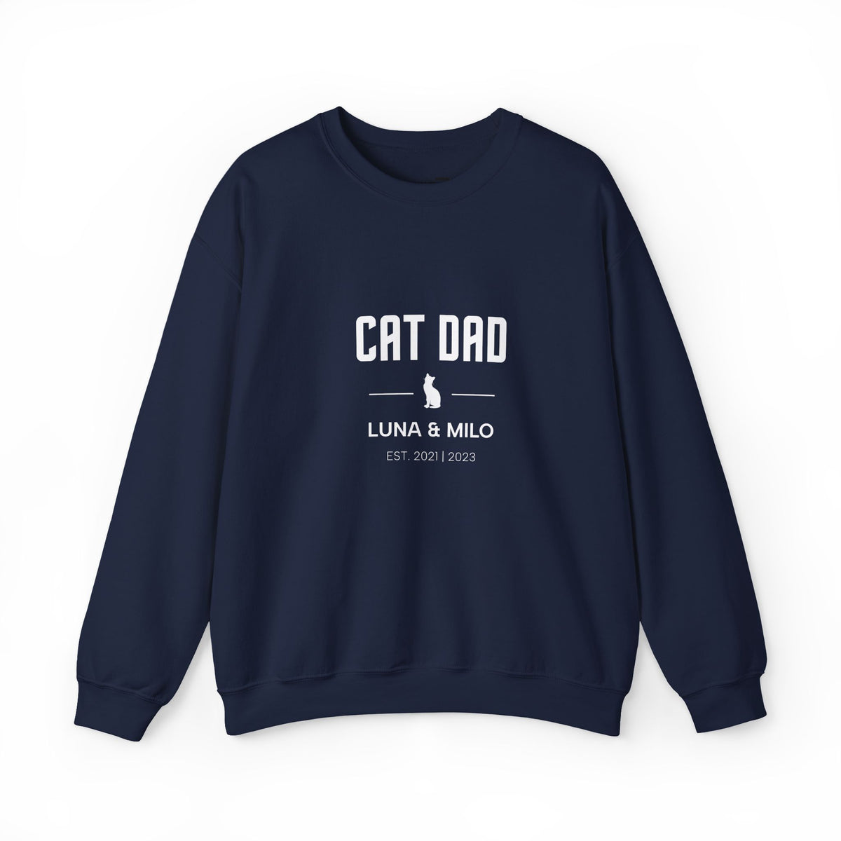 Personalised Cat Family Sweatshirt - Custom Cat Mum, Dad, Sister or Brother