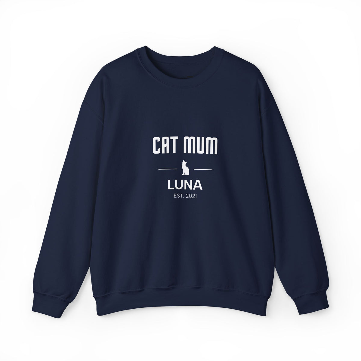 Personalised Cat Family Sweatshirt - Custom Cat Mum, Dad, Sister or Brother