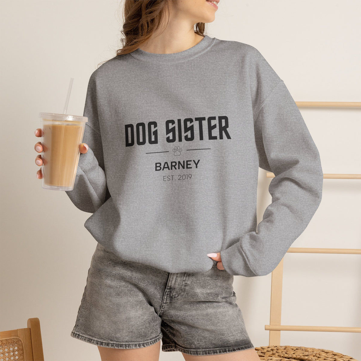 Personalised Dog Family Sweatshirt - Custom Dog Mum, Dad, Sister or Brother