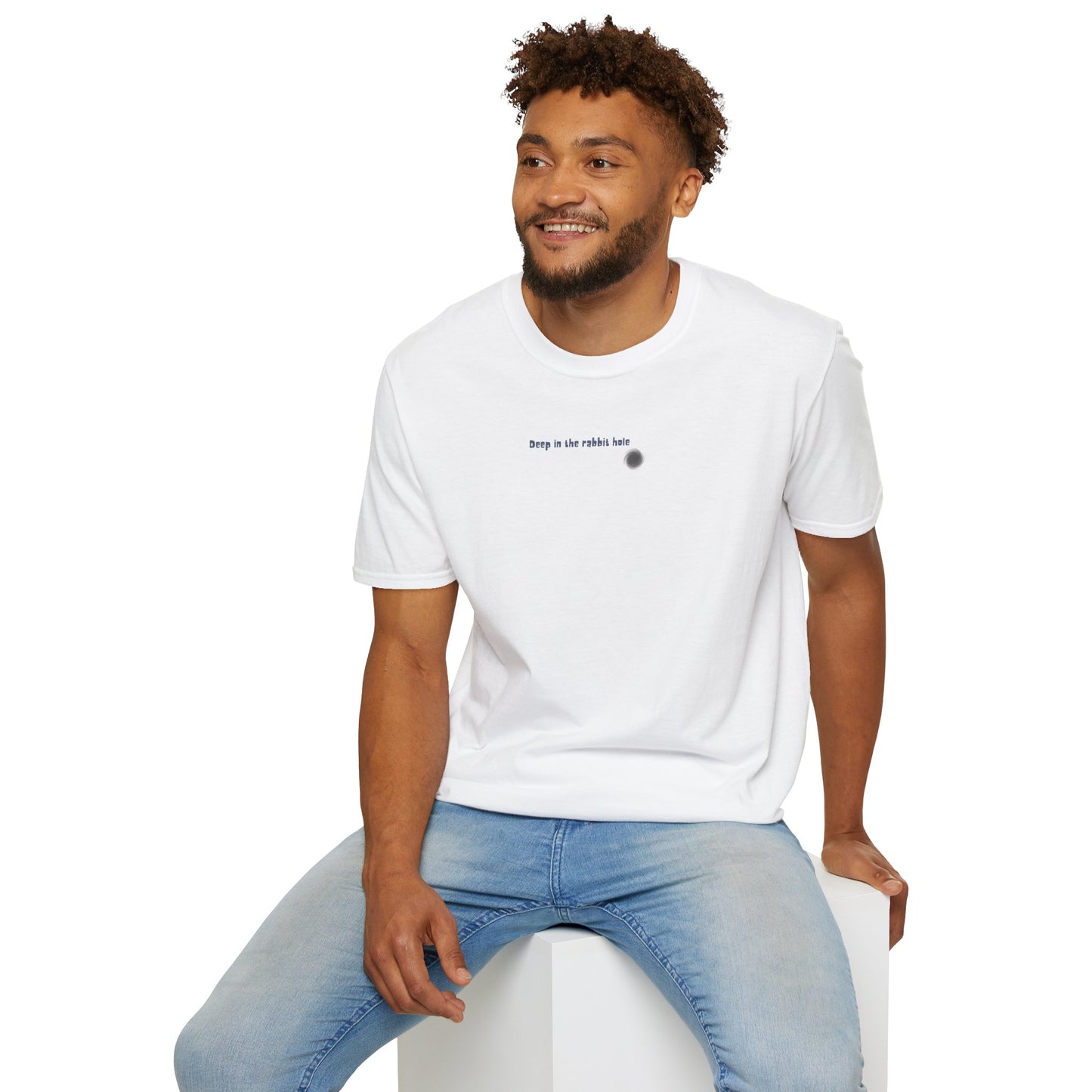 T-Shirt - "Deep in the Rabbit Hole" Minimal Graphic Tee