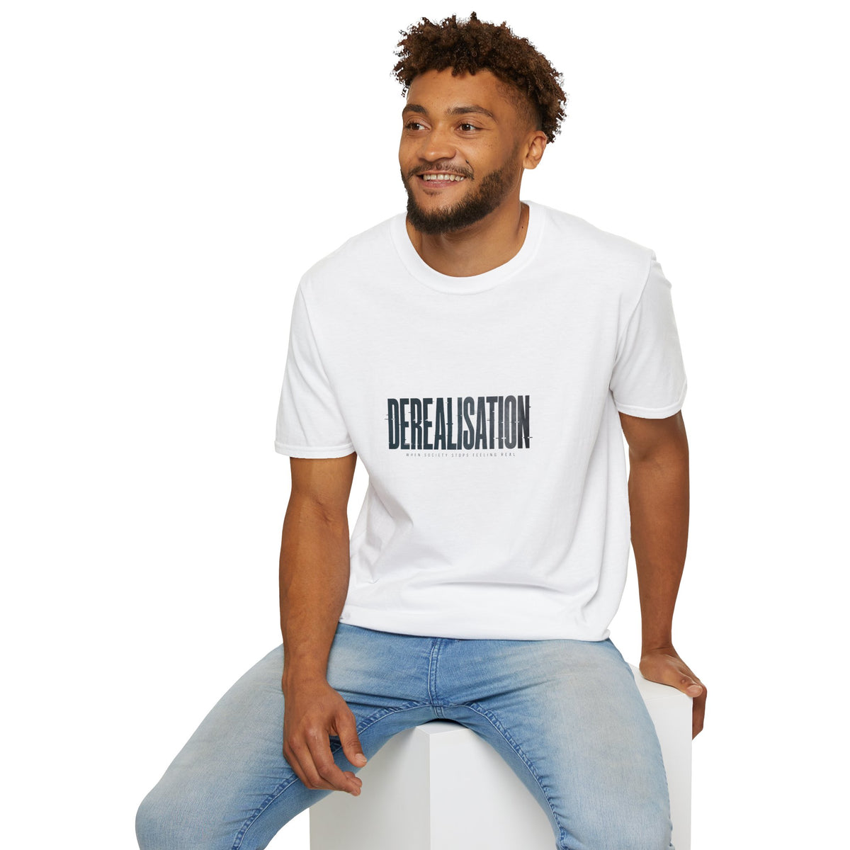 Derealisation Graphic T-Shirt - Minimal Mental Health Awareness Tee