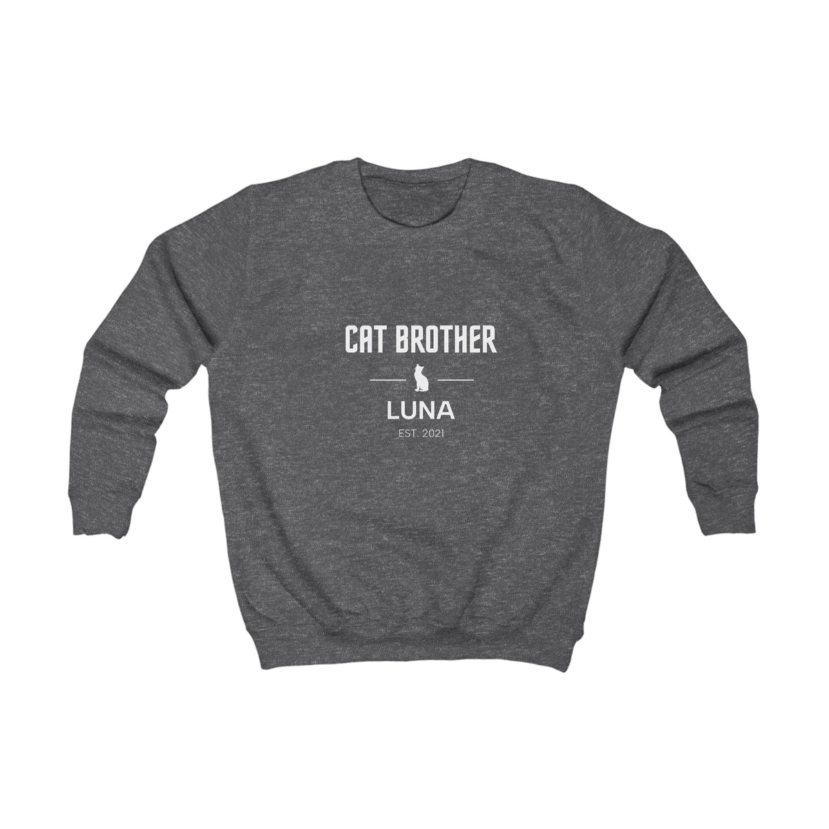 Personalised Kids’ Cat Family Sweatshirt | Cat Sister or Cat Brother