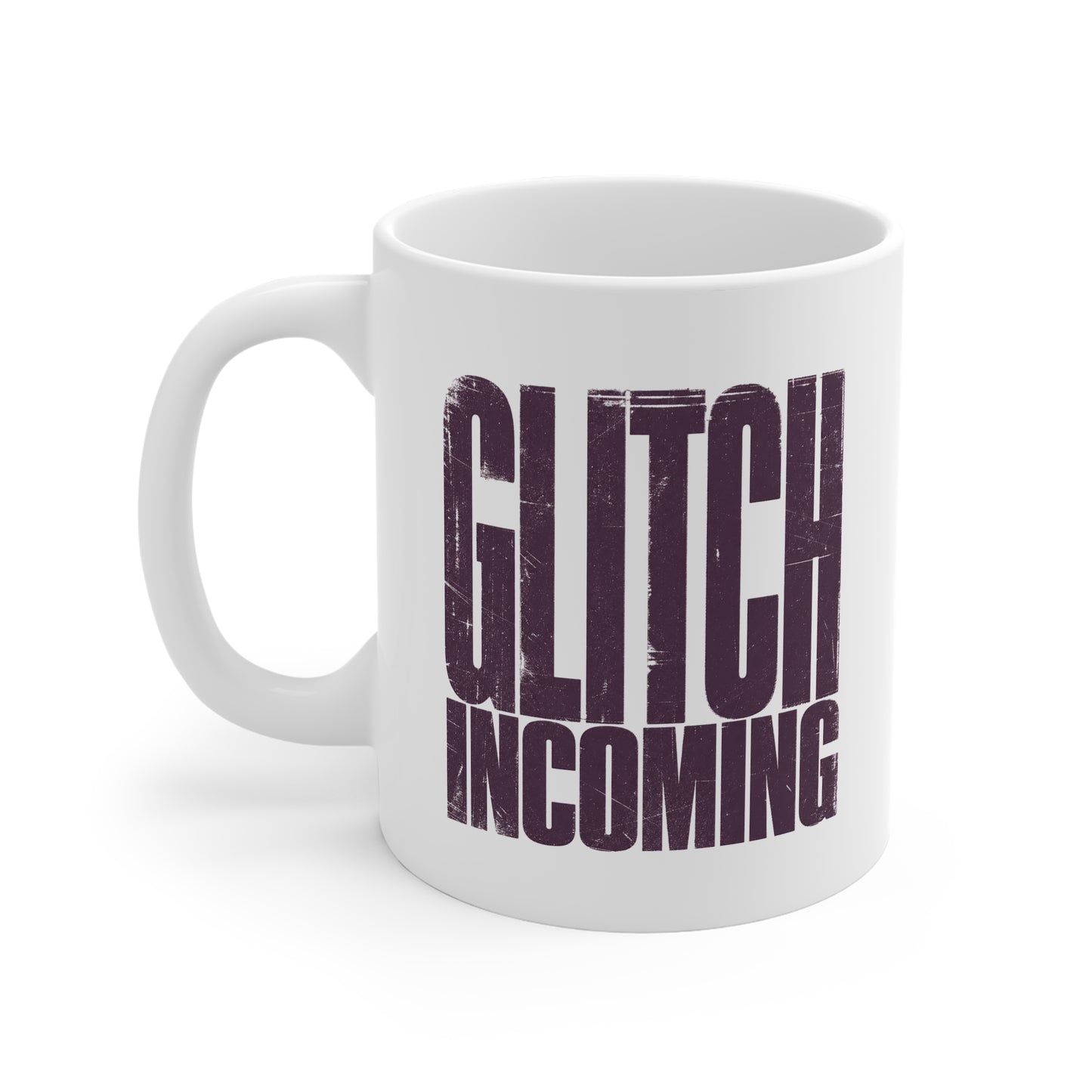 Glitch Incoming Mug - Funny Gamer Coffee Cup for Programmers & Techies