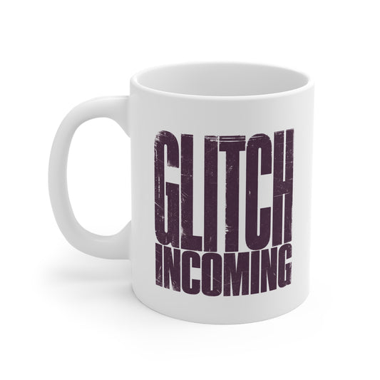 Glitch Incoming Mug - Funny Gamer Coffee Cup for Programmers & Techies