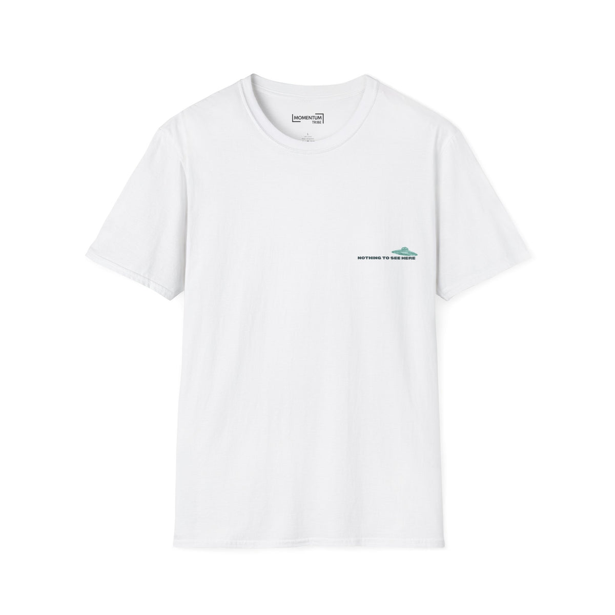 T-Shirt - Minimal 'Nothing to See Here' UFO Graphic Tee