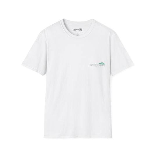 T-Shirt - Minimal 'Nothing to See Here' UFO Graphic Tee