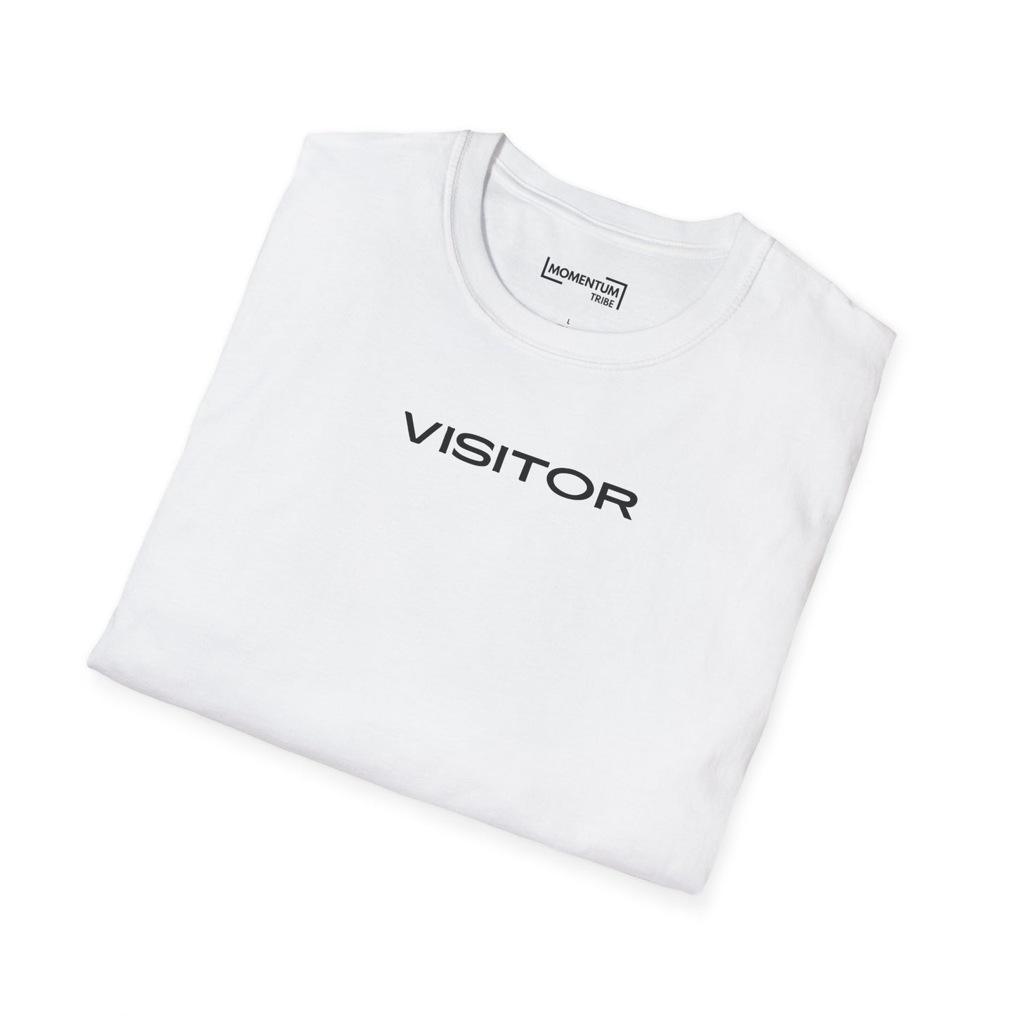 Visitor Text T-Shirt - Minimalist Graphic Tee