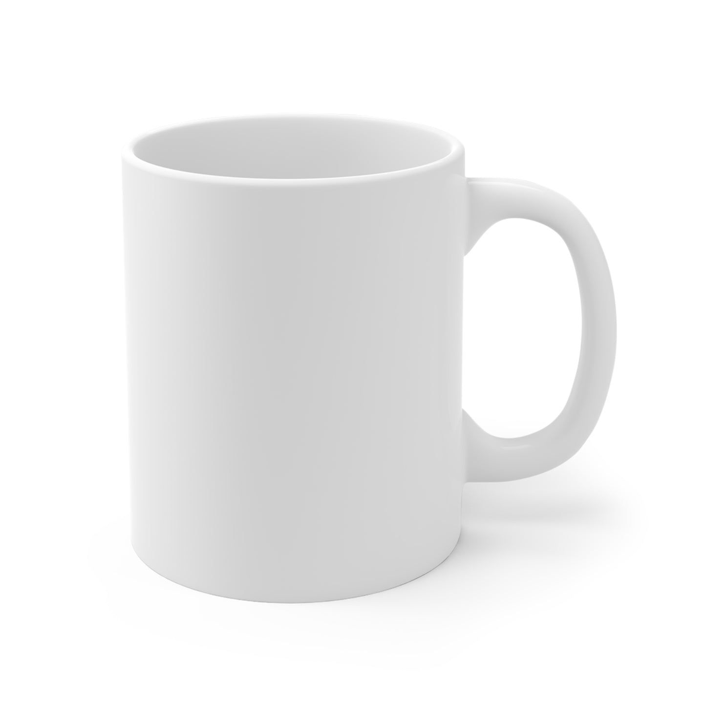 Visitor Mug - Minimal Black Text 11oz White Coffee Cup
