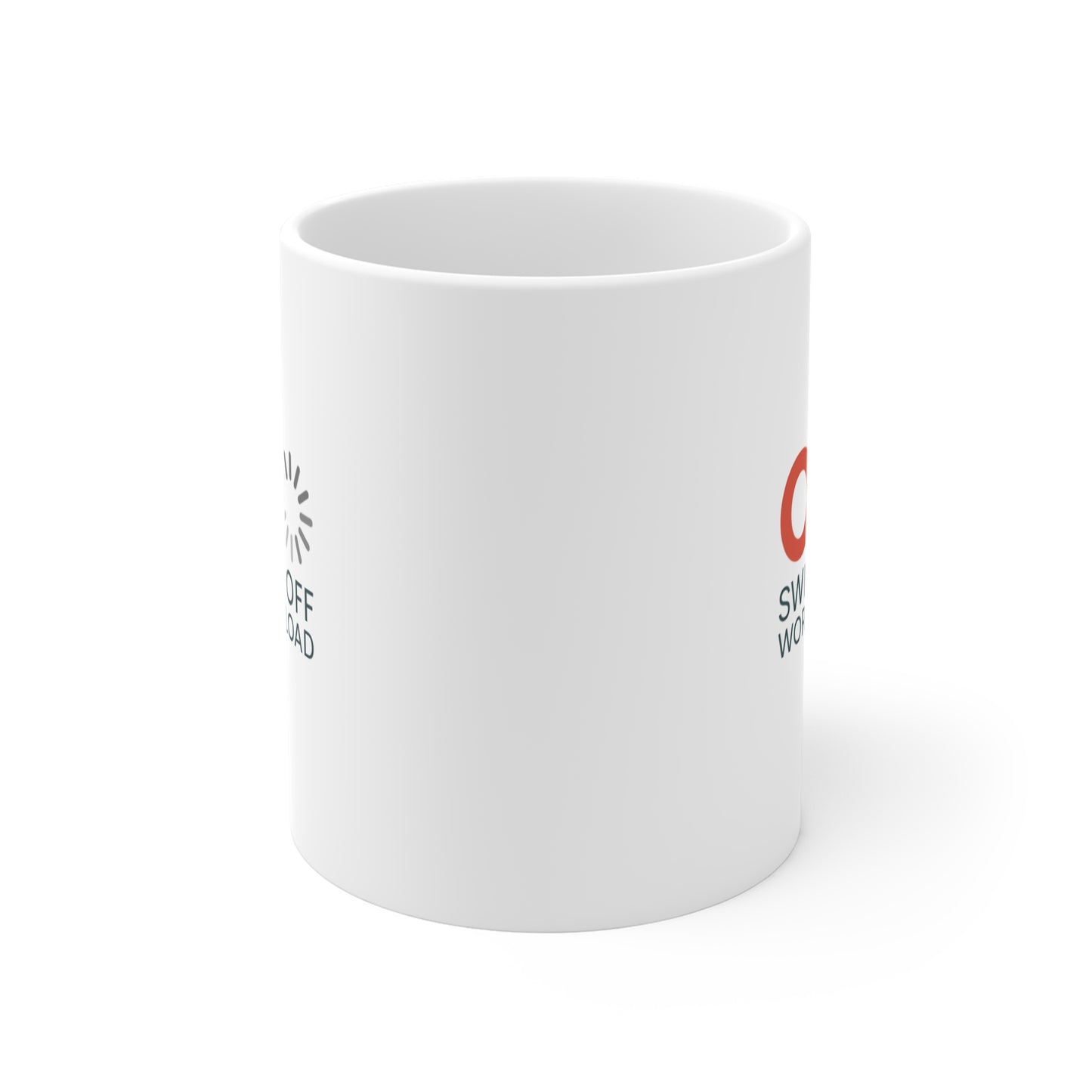 Switched Off World Overload Mug - 11oz White Coffee Cup