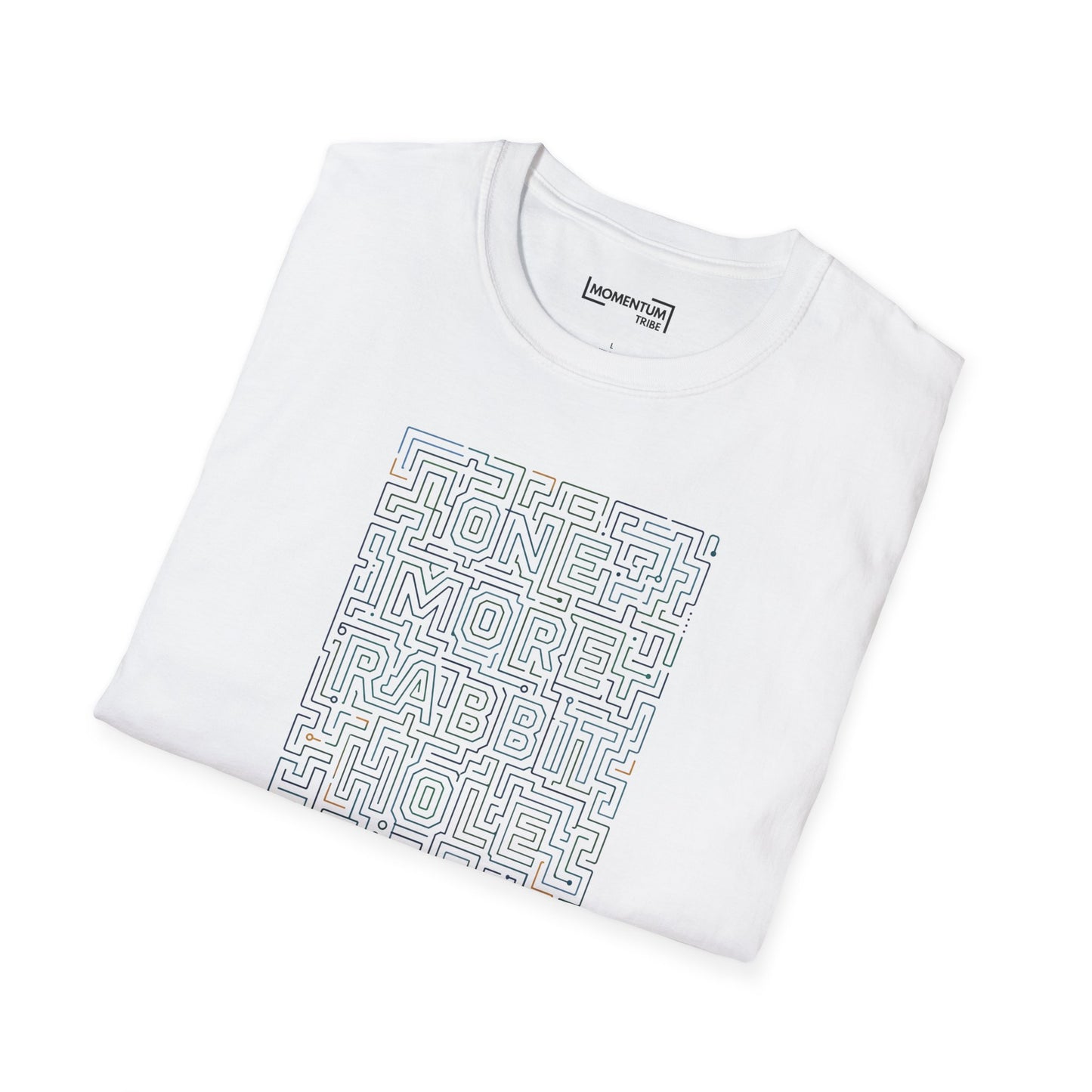 One More Rabbit Maze T‑Shirt - Minimal Puzzle Graphic Tee