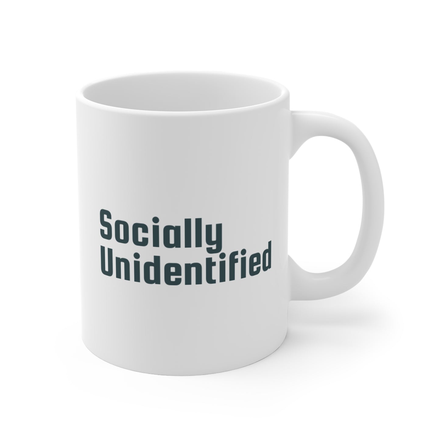 Socially Unidentified Mug - Funny Introvert Coffee Cup