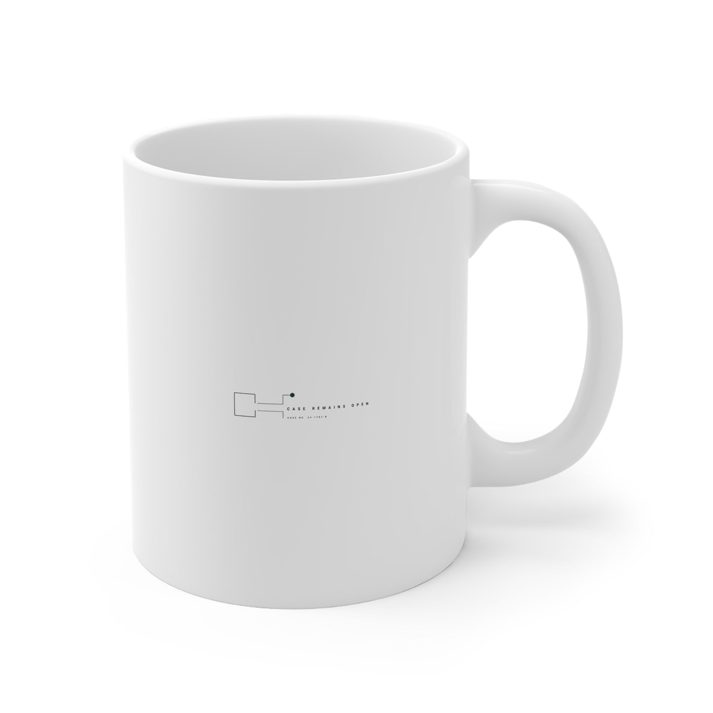 Minimal Logo Coffee Mug - Modern White 11oz Ceramic