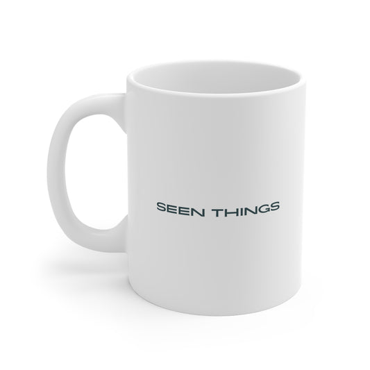 Seen Things Mug - Funny Minimalist Coffee Mug for Observant Friends