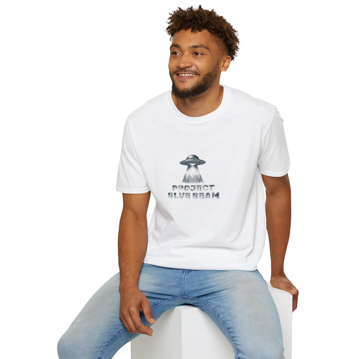 Project Blue Beam T‑Shirt - UFO Conspiracy Graphic Tee
