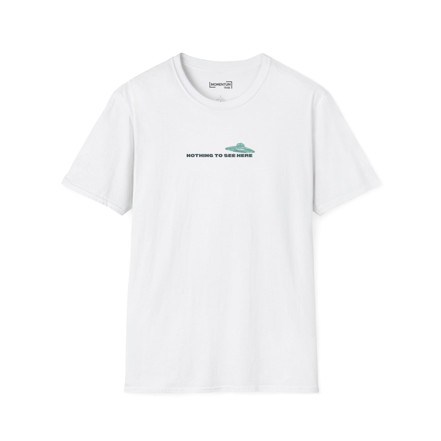 T-Shirt - Minimal 'Nothing to See Here' UFO Graphic Tee