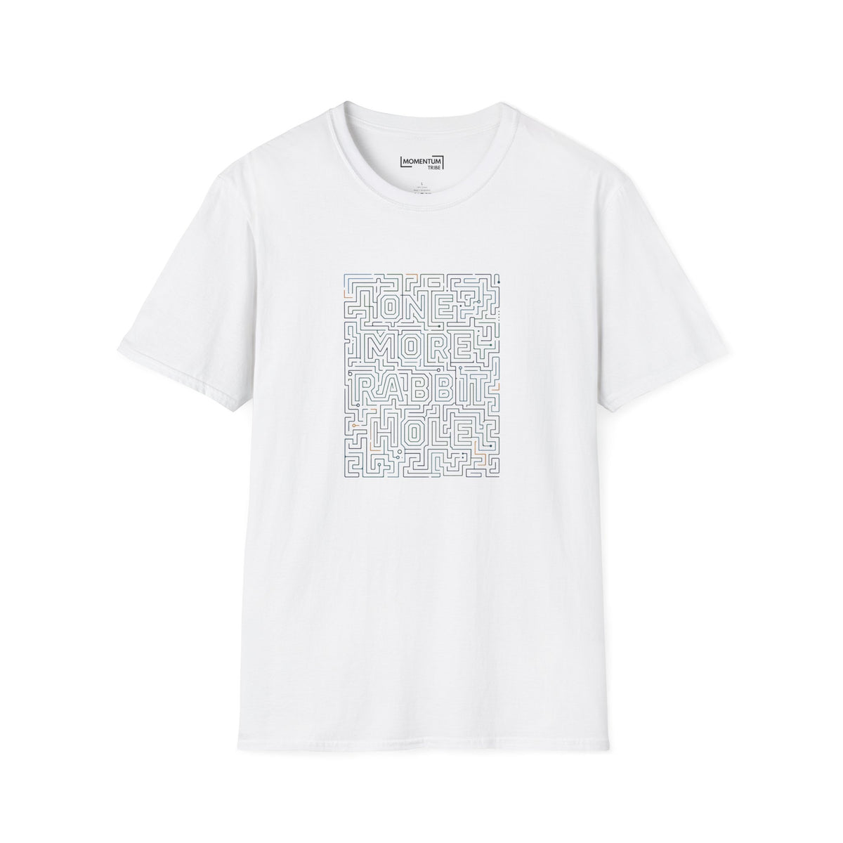 One More Rabbit Maze T‑Shirt - Minimal Puzzle Graphic Tee