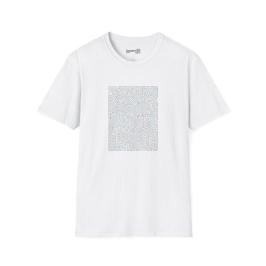 One More Rabbit Maze T‑Shirt - Minimal Puzzle Graphic Tee