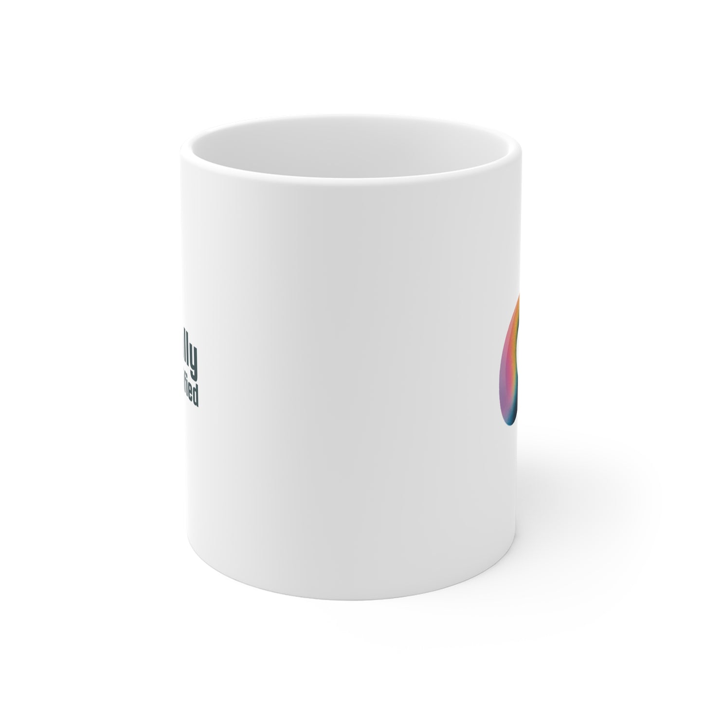 Socially Unidentified Rainbow Logo Mug - 11oz White Coffee Cup