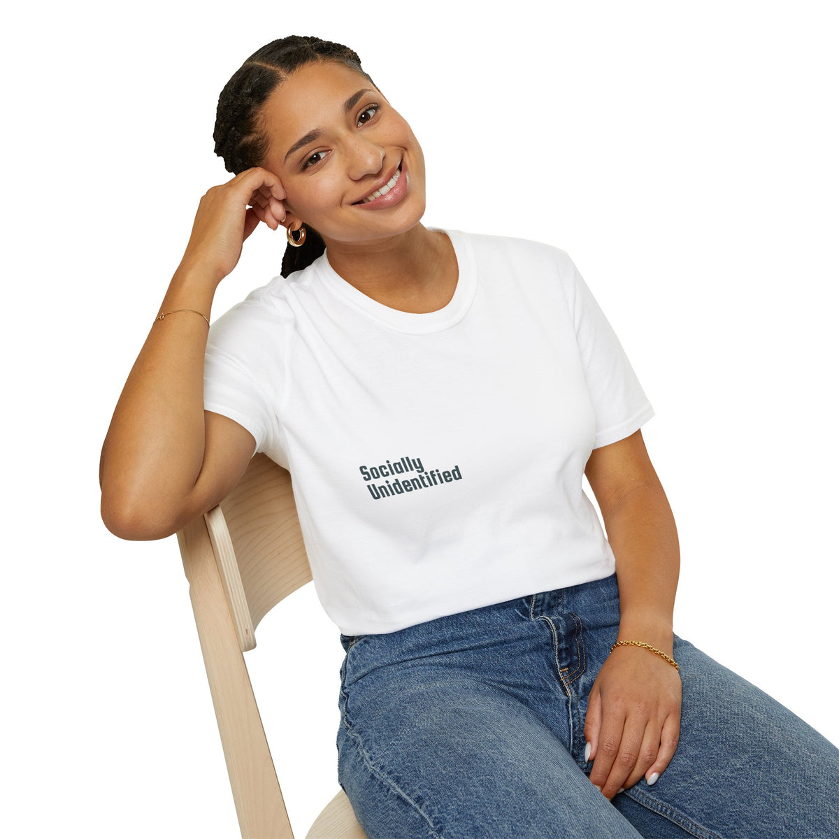 Socially Unidentified T-Shirt - Minimalist Introvert Tee