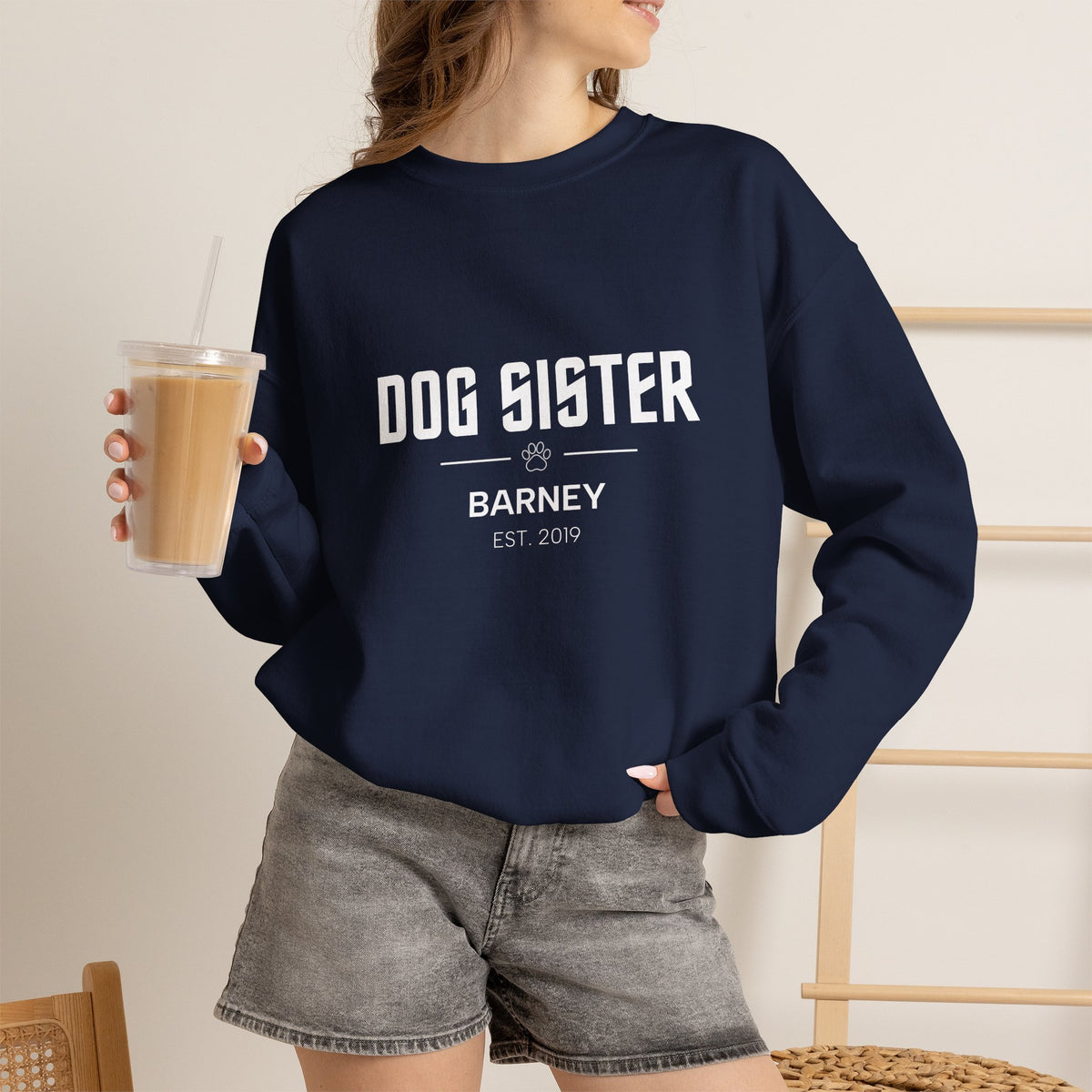 Personalised Dog Family Sweatshirt - Custom Dog Mum, Dad, Sister or Brother
