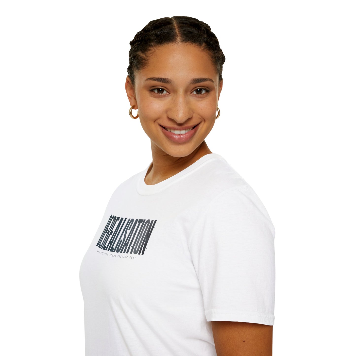 Derealisation Graphic T-Shirt - Minimal Mental Health Awareness Tee