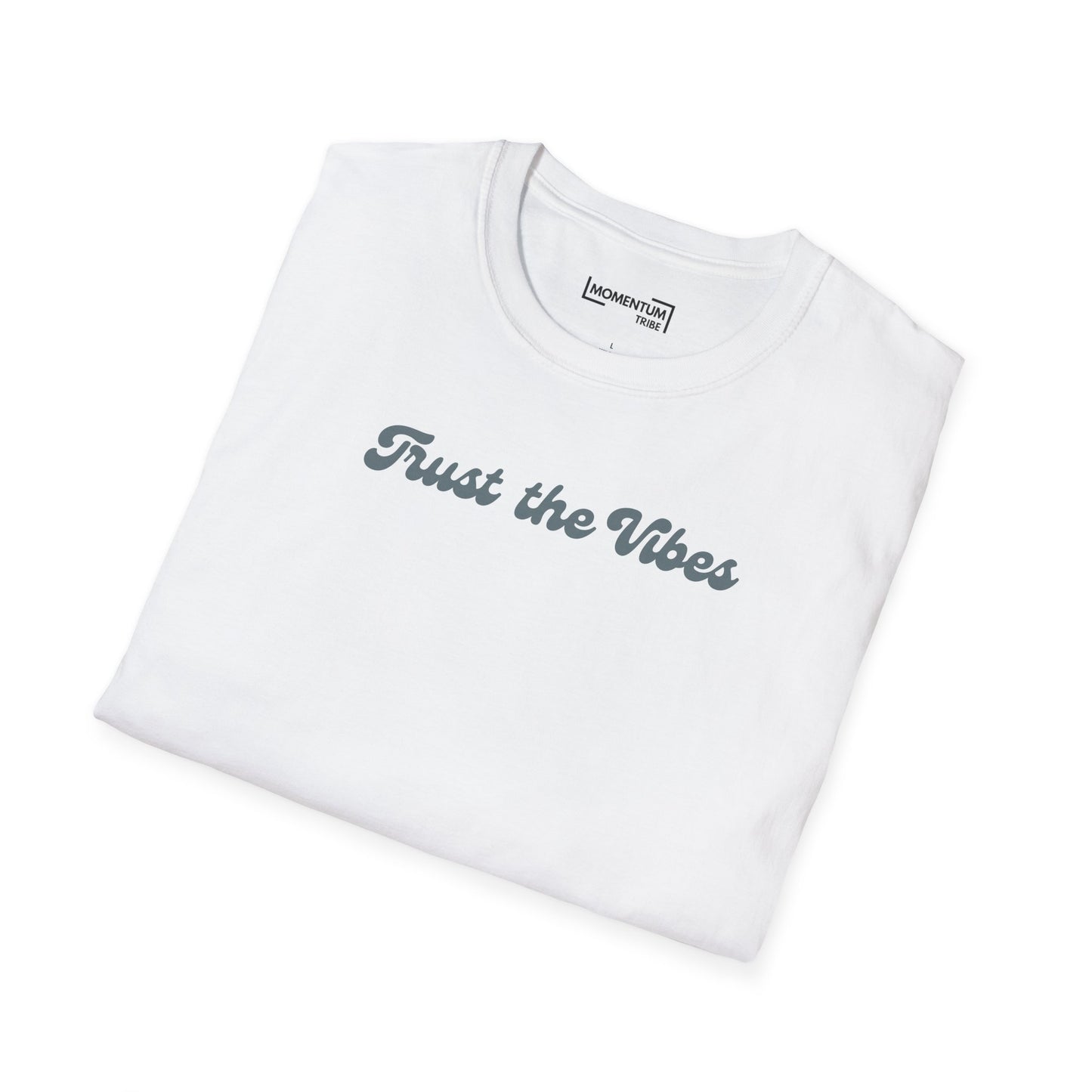 Trust the Vibes T-Shirt - Minimal Retro Script Graphic Tee
