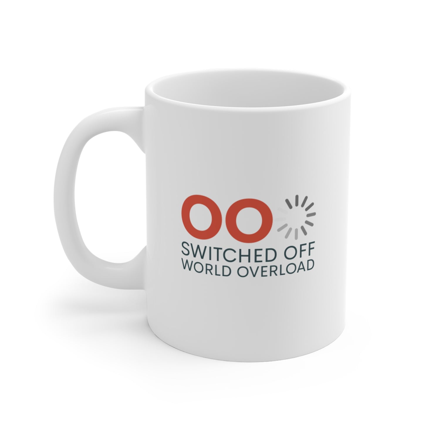 Switched Off World Overload Mug - 11oz White Coffee Cup